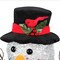 Haute Decor 17 inch Tall Spun Acrylic Snowman with Battery Operated LED Lights - Christmas and Winter Holiday Decoration for Table, Mantel, Counter, Hearth, Desk